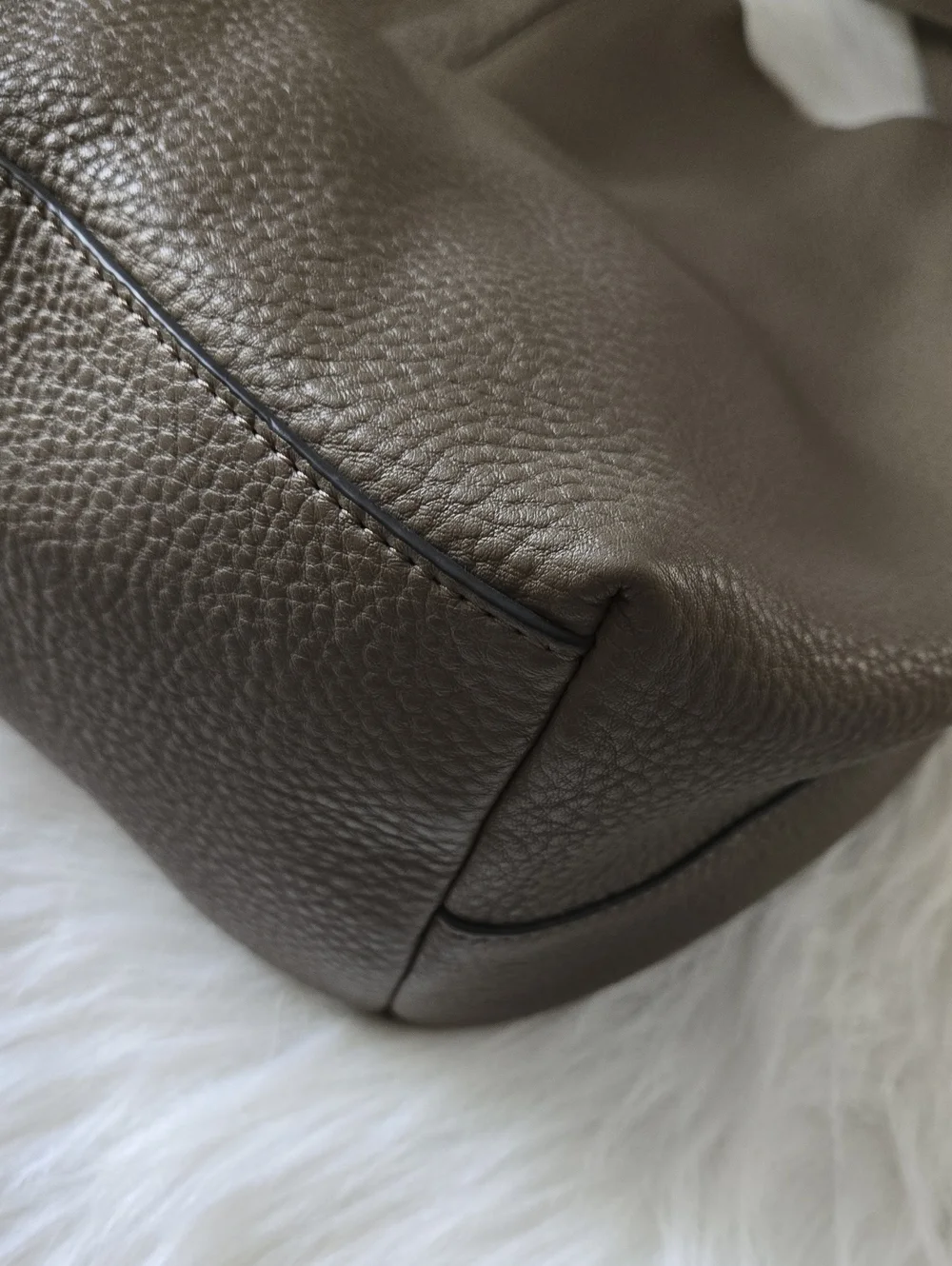 Vince Camuto Greige Slouchy Hobo Bag